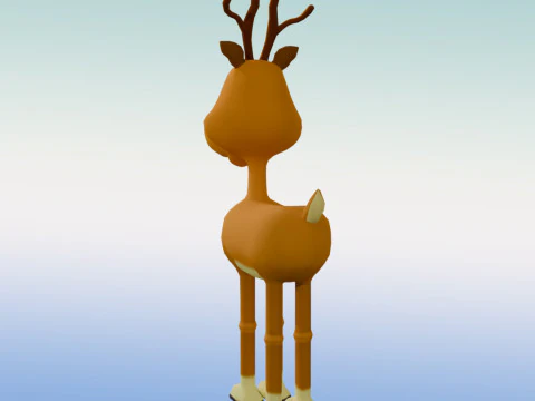 Rudolph the rednosed reindeer 3D Model