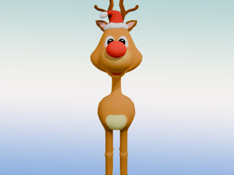 Rudolph the rednosed reindeer Modelo 3D