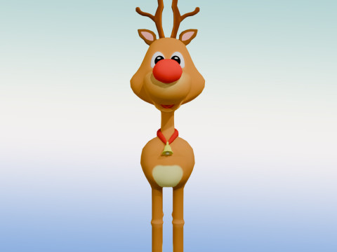 Rudolph the rednosed reindeer Modelo 3D