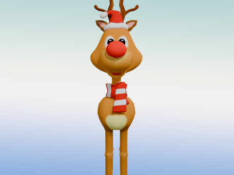 Rudolph the rednosed reindeer Modelo 3D