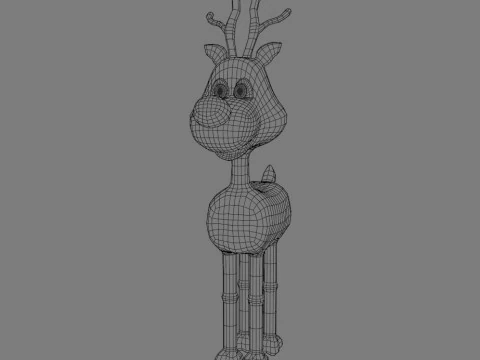 Rudolph the rednosed reindeer 3D Model