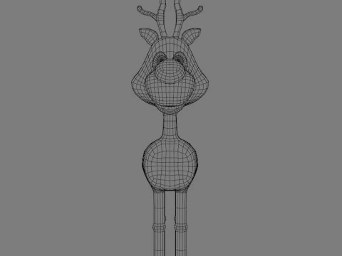 Rudolph the rednosed reindeer 3D Model