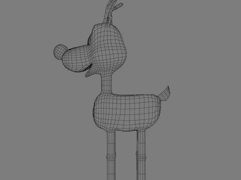 Rudolph the rednosed reindeer 3D Model