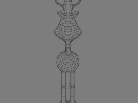 Rudolph the rednosed reindeer 3D Model