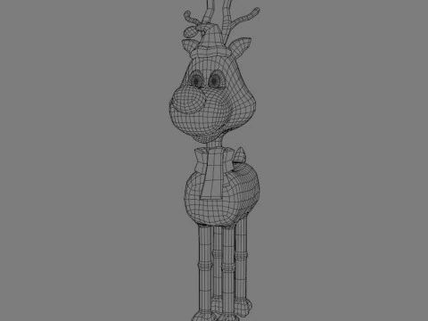 Rudolph the rednosed reindeer 3D Model