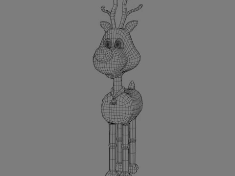 Rudolph the rednosed reindeer 3D Model