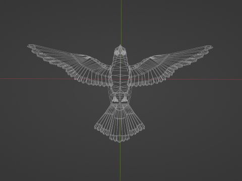 Game Ready Kookaburra with Animations Low-poly 3Dモデル