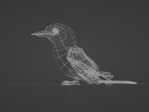 Game Ready Kookaburra with Animations Low-poly 3Dモデル