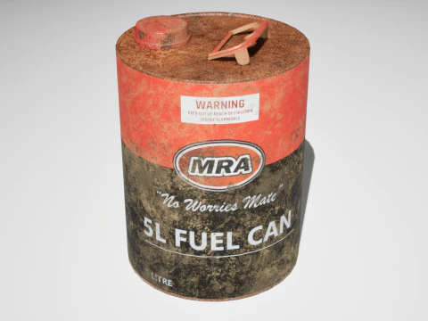 5L Fuel Can - Game Ready 3D Model