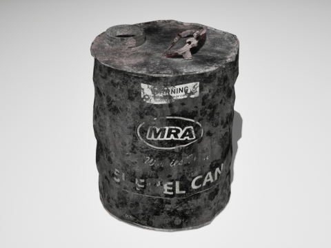 5L Fuel Can - Game Ready 3D Model