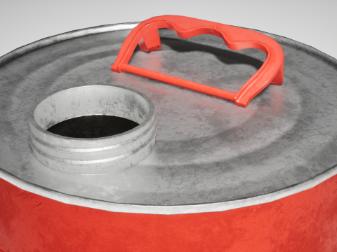 5L Fuel Can - Game Ready 3D Model