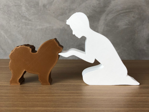 Boy and his Chow Chow Modèles 3D en vedette