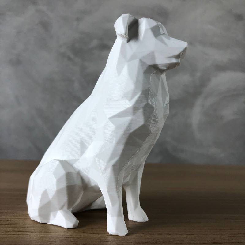 Low Poly Australian Shepherd Modèles 3D en vedette .c4d .max .obj .3ds .fbx .stl .blend 