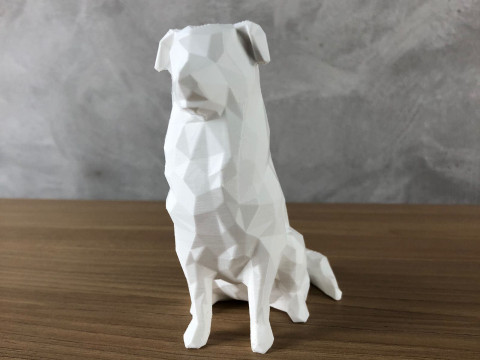 Low Poly Australian Shepherd Modèles 3D en vedette