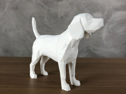 Low Poly Beagle 3D 打印模型