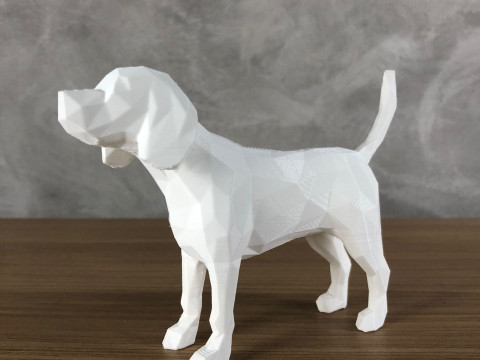 Low Poly Beagle Modelo de Impressão 3D