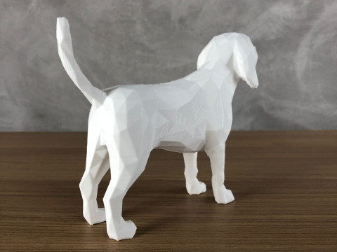 Low Poly Beagle Modelo de Impressão 3D
