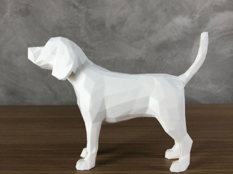 Low Poly Beagle Modelo de Impressão 3D