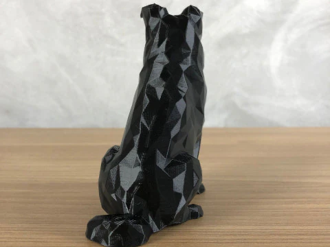 Low Poly Border Collie 3D Print Model