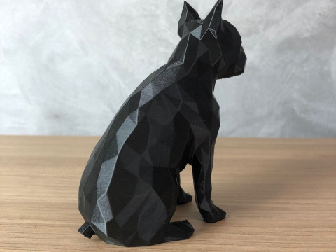 Low Poly Boston Terrier 3D Print Model