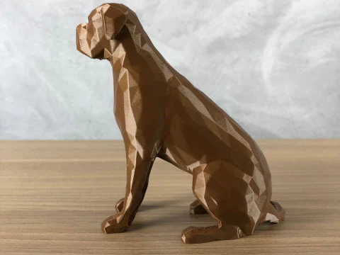 Low Poly Boxer 3D Print Model