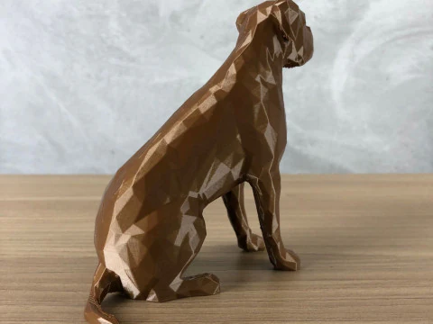 Low Poly Boxer 3D Print Model