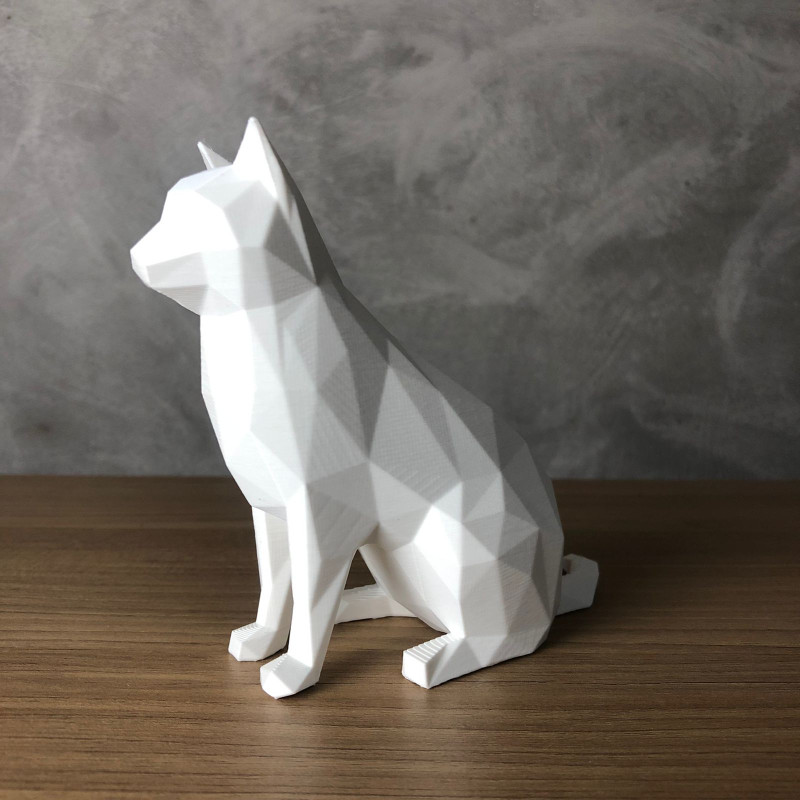 Low Poly Cat 3D Принт Модель .c4d .max .obj .3ds .fbx .stl .blend 