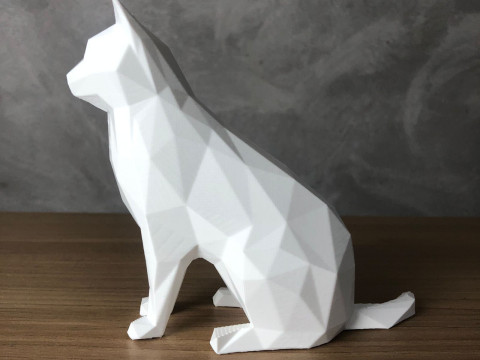 Low Poly Cat 3D Принт Модель