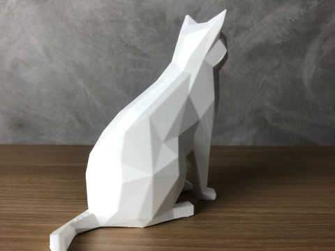 Low Poly Cat 3D Принт Модель