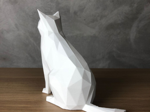 Low Poly Cat 3D Принт Модель