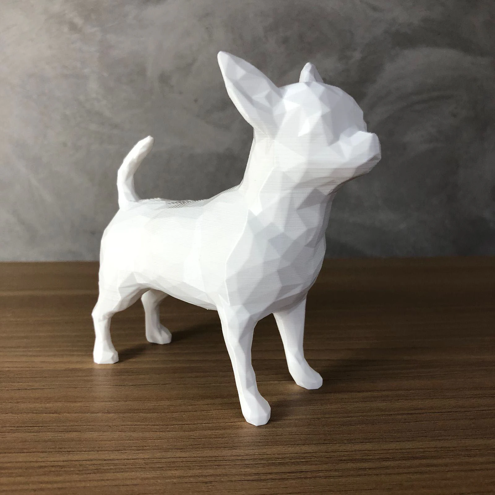 Low Poly Chihuahua 3D Print Model .c4d .max .obj .3ds .fbx .stl .blend