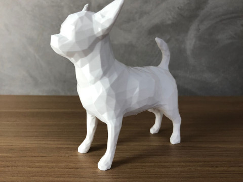 Low Poly Chihuahua 3D 打印模型