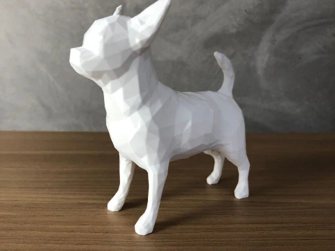 Low Poly Chihuahua 3D Print Model