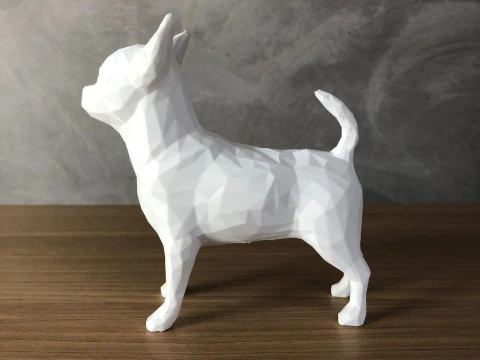 Low Poly Chihuahua 3D Print Model