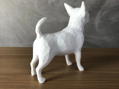 Low Poly Chihuahua 3D Print Model