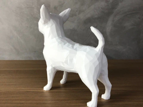 Low Poly Chihuahua 3D Print Model