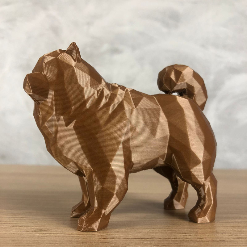 Low Poly Chow Chow 3D Принт Модель .c4d .max .obj .3ds .fbx .stl .blend 