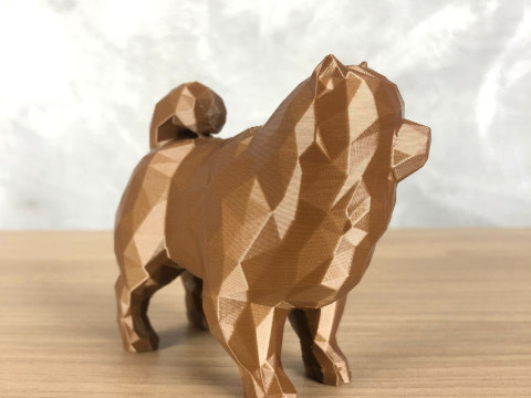 Low Poly Chow Chow 3D Принт Модель