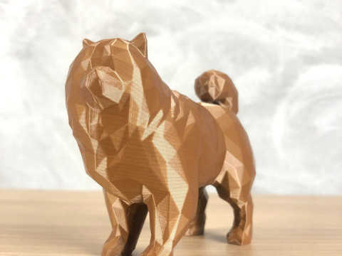 Low Poly Chow Chow 3D Принт Модель