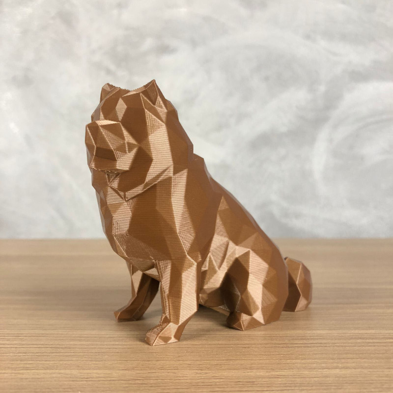 Low Poly Chow Chow 3D 打印模型 .c4d .max .obj .3ds .fbx .stl .blend 