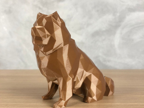 Low Poly Chow Chow Modelo de Impressão 3D