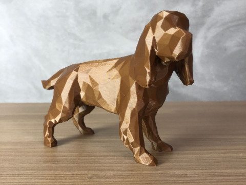 Low Poly Cocker Spaniel 3D Print Model