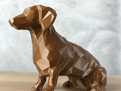 Low Poly Dachshund Modelo de Impressão 3D