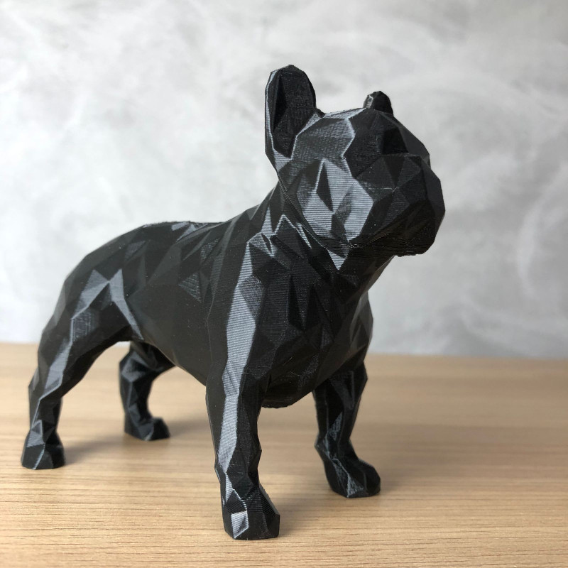 Low Poly French Bulldog 3D-Druckmodell .c4d .max .obj .3ds .fbx .stl .blend 