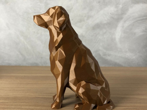 Low Poly Golden Retriever 3D प्रिंट मॉडल