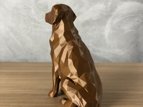 Low Poly Golden Retriever 3D प्रिंट मॉडल