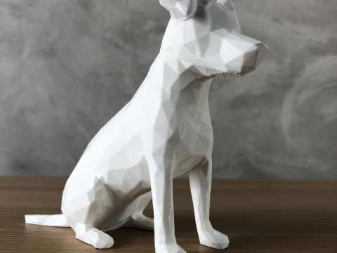 Low Poly Jack Russell 3D Print Model
