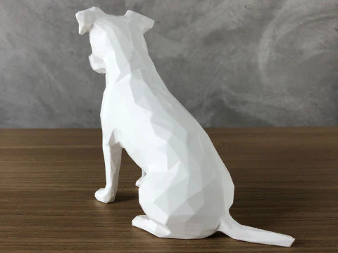 Low Poly Jack Russell 3D Print Model