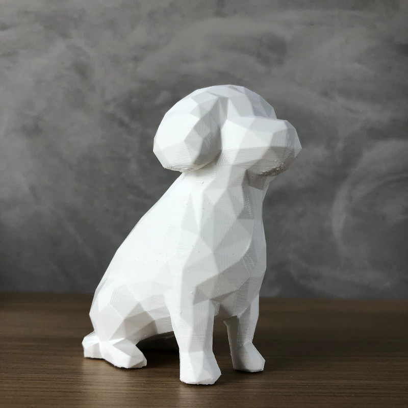 Low Poly Poodle 3D-Druckmodell .c4d .max .obj .3ds .fbx .stl .blend 