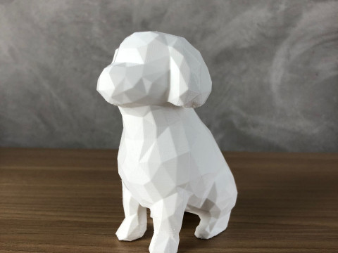 Low Poly Poodle 3D-Druckmodell
